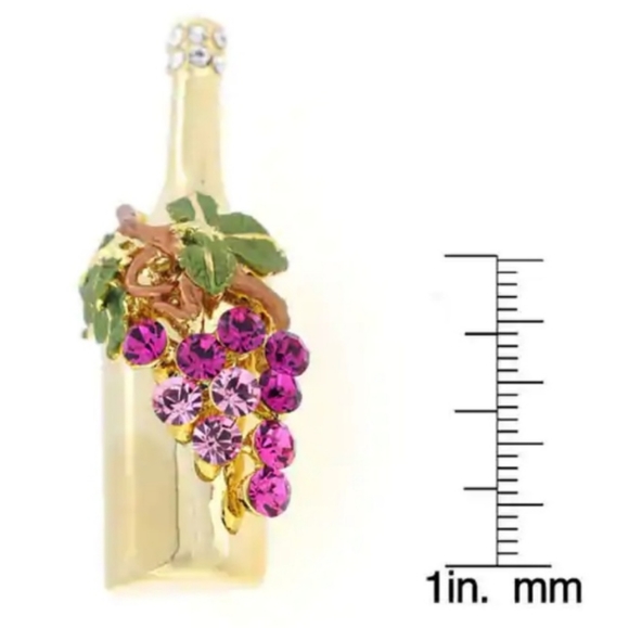 🆕‼️Swarovski Pin🍷🍇 - Picture 3 of 5